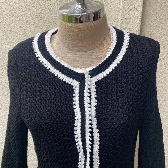 Maison Common from Neiman Marcus vintage knitted cardigan sweater w/ pockets - Picture 4 of 16